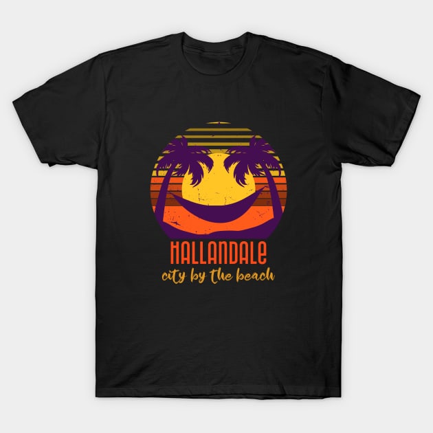 Hallandale City By the Beach T-Shirt by Be Yourself Tees